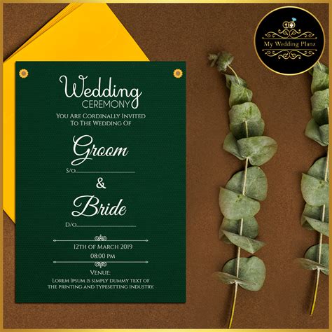 Get inspired by professionally designed Wedding E-Invitations templates. Customize your Wedding ...