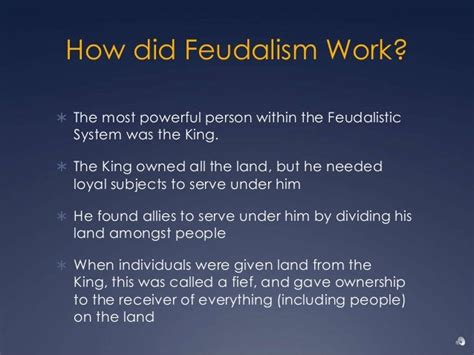 Feudalism visual