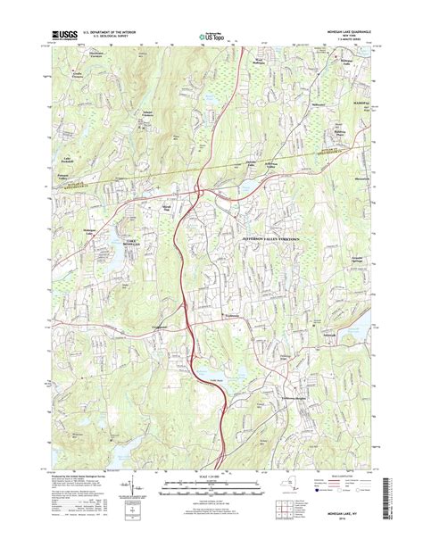 MyTopo Mohegan Lake, New York USGS Quad Topo Map