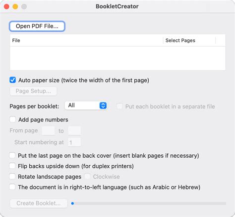 BookletCreator - create a booklet from a PDF document