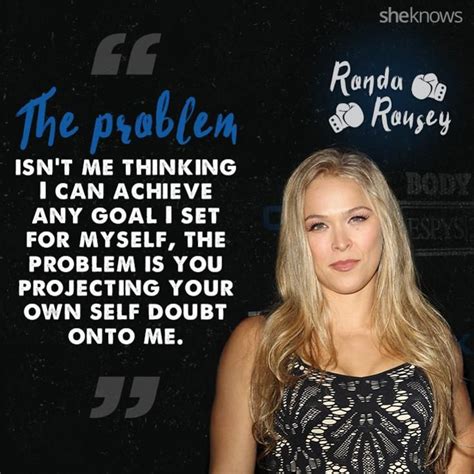 15 Ronda Rousey quotes that pack a powerful punch of inspiration | Ronda rousey, Life quotes, Quotes