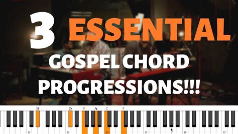 3 BASIC GOSPEL CHORD PROGRESSIONS | Beginners Piano Tutorial Chords ...