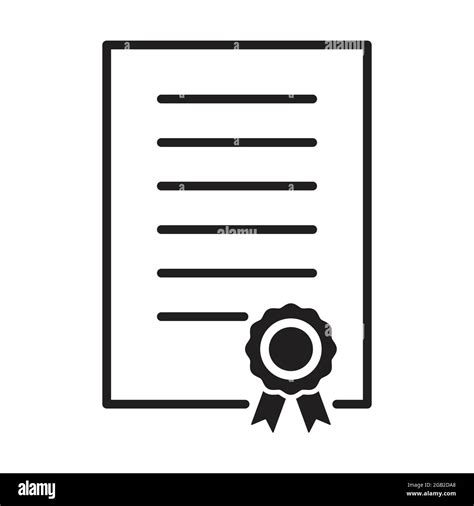 Certificate icon vector diploma, award, grant, achievement for graphic ...