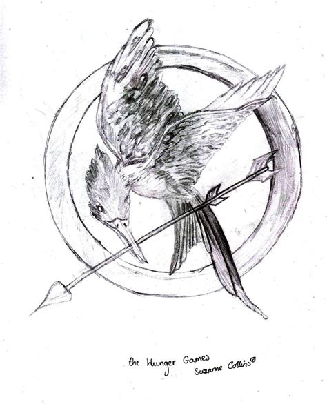 The Hunger Games - Mockingjay Pin by TanithTheArtist on DeviantArt