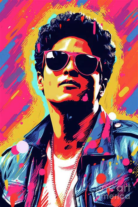 Bruno Mars Mixed Media by Ryan Rock Artist - Fine Art America