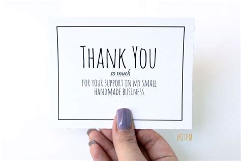 Thank you cards for handmade business. PDF Printable Customer Appreciation Card. The Grateful ...