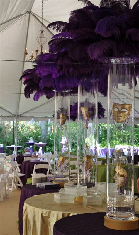 Inspiration Of The Day- Mardi Gras Centerpieces! - B. Lovely Events