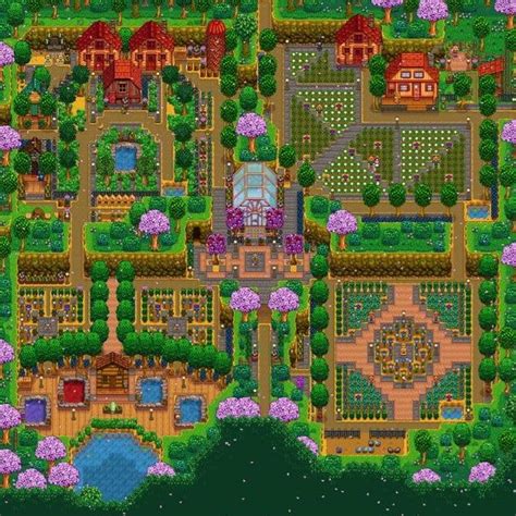 My attempt at a four corners farm based on french garden architecture. Spring 26 year 4 ...