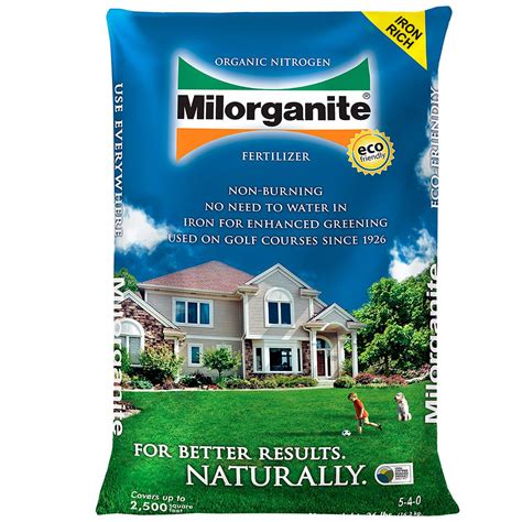 Milorganite 36 lb. Organic Nitrogen Fertilizer-100048741 - The Home Depot