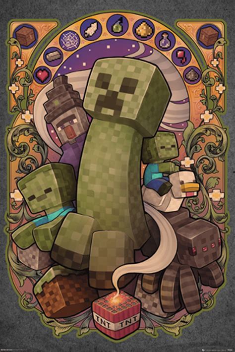 Koop Minecraft Creeper Nouveau Maxi Poster 61x91.5cm