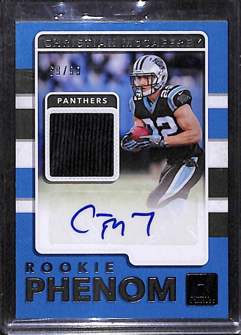 Lot Detail - Lot Of 2 Christian McCaffrey Autograph Rookie Cards