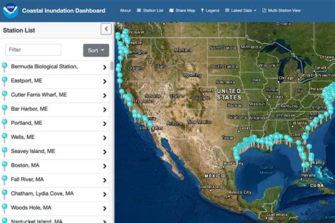 Sea Level Predictions Map