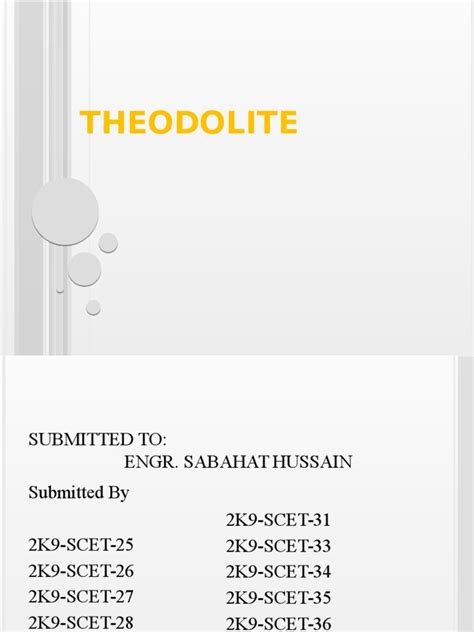 Theodolite | PDF | Surveying | Scientific Observation