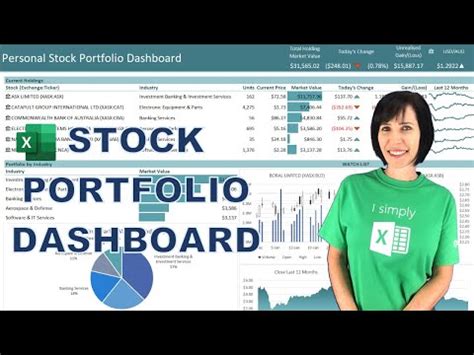 Excel Stock Portfolio Dashboard - purshoLOGY