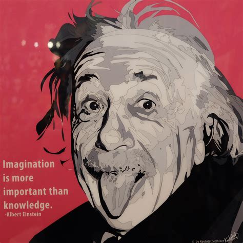 Albert Einstein Poster "Imagination is more..." - Infamous Inspiration