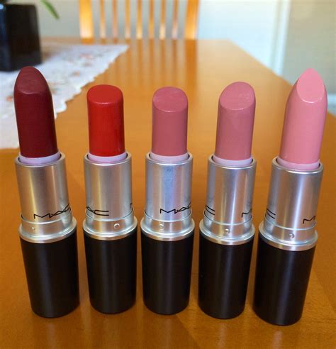 Mac Lipstick - Diva, Russian Red, Twig, Faux, Cream Cup. My Mac collection! | Mac lipstick diva ...