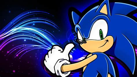 Sonic The Hedgehog In Blue Lightning Background HD Sonic Wallpapers | HD Wallpapers | ID #48473