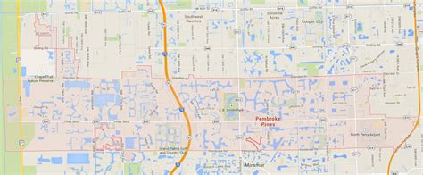 Pembroke Pines, Florida Map