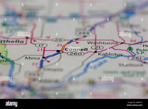 Map of connell hi-res stock photography and images - Alamy