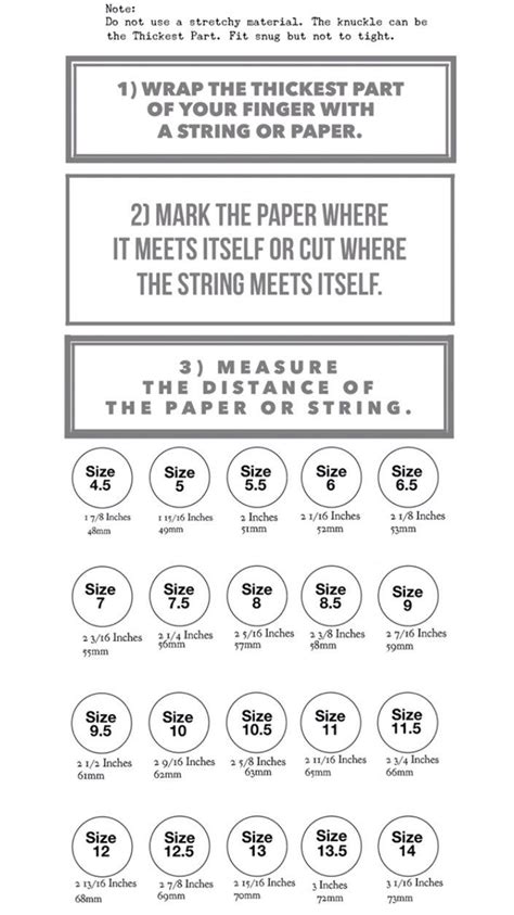 Finger Size Guide – Manbands & Co | Mens wedding band sizes, Rings mens ...