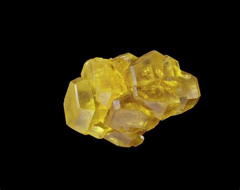 Sulphur Crystals Photograph by Natural History Museum, London/science ...