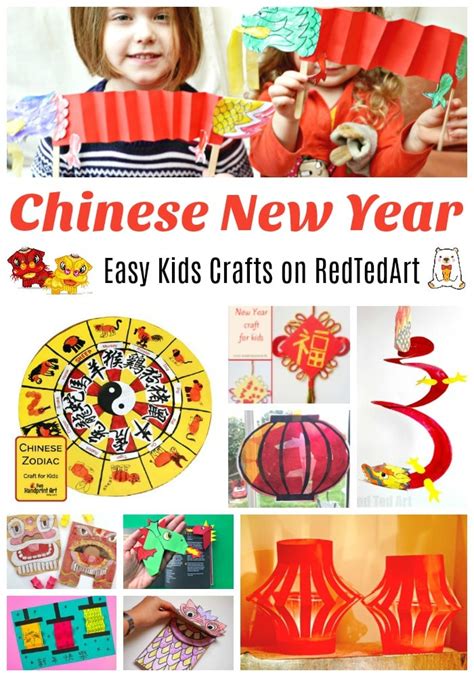 Easy Chinese New Year Crafts & Ideas for Kids 2021-Red Ted Art | Share me