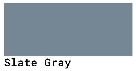 Slate Gray Color Codes - The Hex, RGB and CMYK Values That You Need