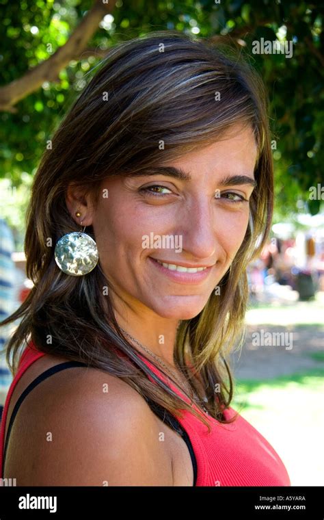 Portrait of an Argentine woman in Buenos Aires, Argentina Stock Photo ...