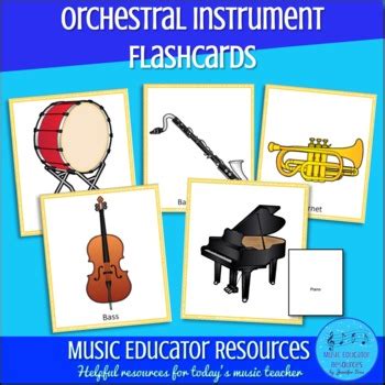 Orchestral Instrument Flashcards • Music Educator Resources