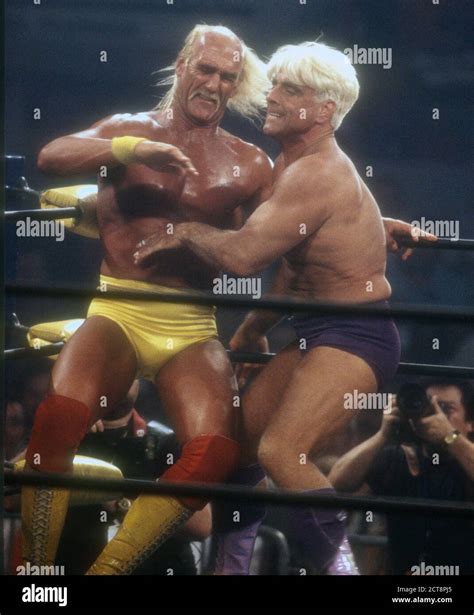 Hulk Hogan vs. Ric Flair, 1990 Photo By John Barrett/PHOTOlink /MediaPunch Stock Photo - Alamy