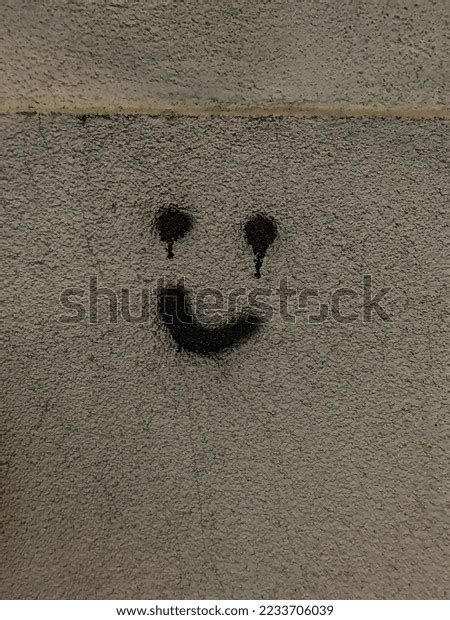 Sad Happy Face Graffiti On Streets Stock Photo 2233706039 | Shutterstock