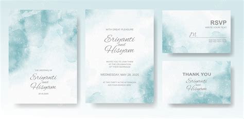 Premium Vector | Beautiful wedding card watercolor background with splash