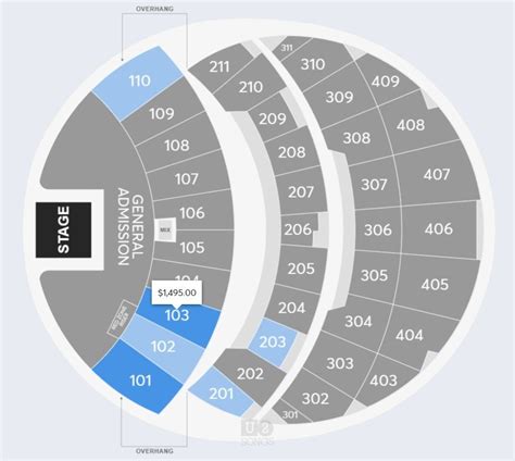 Vegas Sphere Seating Chart