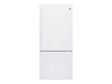 GE GBE21DGKWW - Refrigerator/freezer - bottom-freezer - freestanding ...