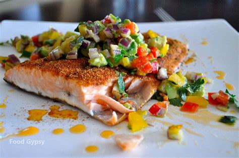 Latin Spiced Salmon with Avocado Salsa - Food Gypsy | Easy, Delicious ...