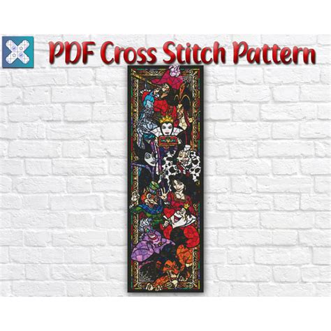 Villains Cross Stitch Pattern / Disney Cross Stitch Pattern | Inspire Uplift