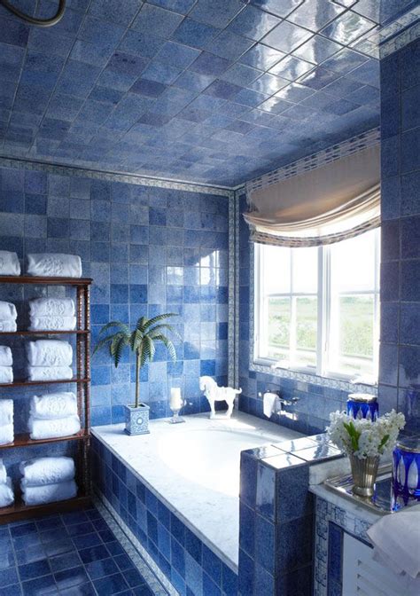 36 blue and white bathroom tile ideas and pictures 2022