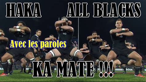 🏉 Ka Mate - Haka All Blacks 🇳🇿 (avec les paroles / with lyrics) - Piri ...