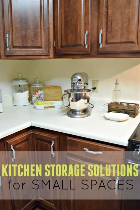 Kitchen Storage Solutions for Small Spaces! - This Girl's Life