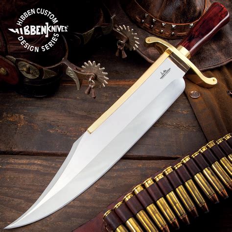 Gil Hibben Old West Bowie Knife Bloodwood