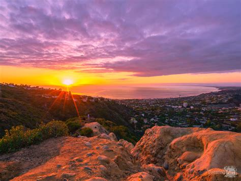 Colorful Sunset from Mount Soledad, La Jolla by Brian McClean - TurningArt