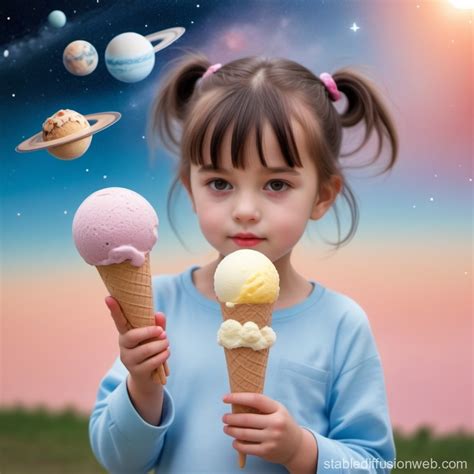 the balls of ice cream are planets of solar system Prompts | Stable Diffusion Online