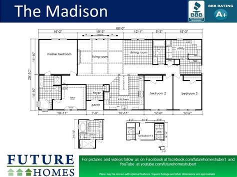 The Madison Home Plan This gorgeous, open floor plan is perfect for entertaining and family ...