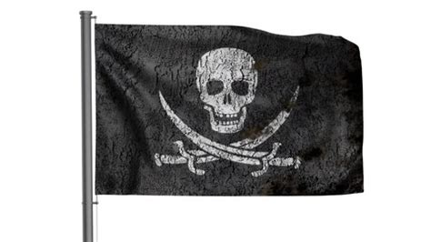 Corsair Pirate Flag Symbol Piracy Navy Stock Footage Video (100% Royalty-free) 1095395531 ...