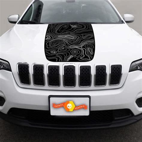 2014-2018 Jeep Cherokee Latitude Vinyl Hood Decal Sticker Graphic Stripe