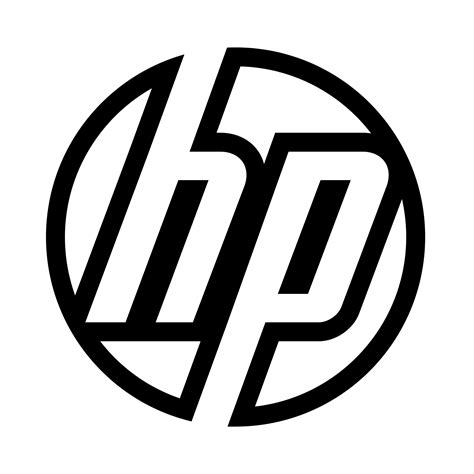 Black HP Logo - LogoDix