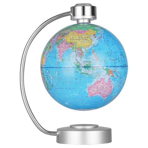 Buy ZJchao Levitation Floating Globe Magnetic Levitation Floating World Map Globe Levitating ...