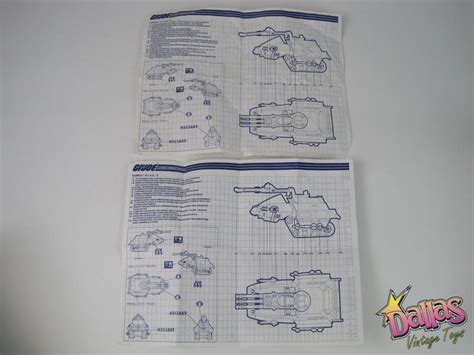 1989 Hasbro GI Joe HISS II Tank Blueprints