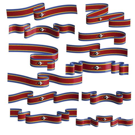 swaziland flag ribbon vector set 33045616 Vector Art at Vecteezy