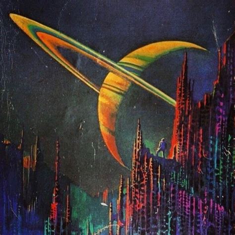 Painting by Bruce Pennington for E. van Vogt’s novel ‘Quest for the Future’, 1972 | 70s sci fi ...
